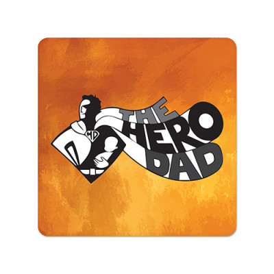 Fridge Magnet Square - Hero Dad